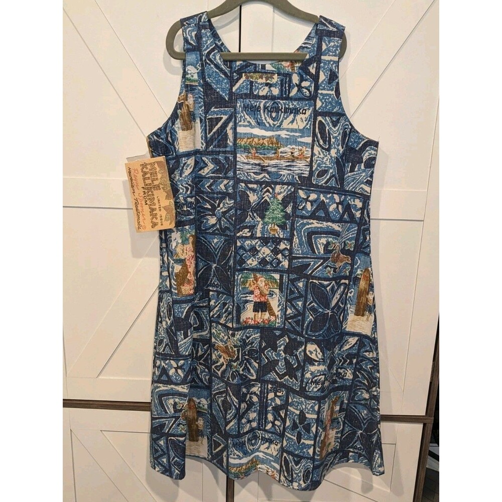 Reyn Spooner 2007 Mele Kalikimaka Hawaiian Christmas Dress Girls L